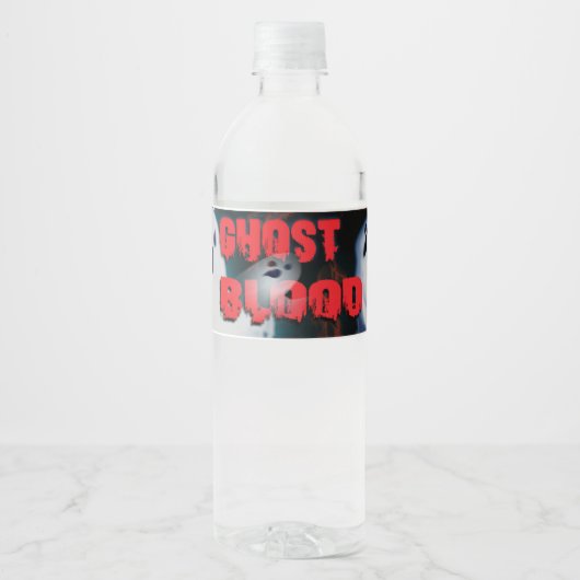 Halloween Wasserflaschenetikett (Vorderseite)