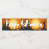 Halloween Wasserflaschenetikett (Einzelnes Label)