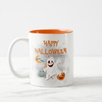 Halloween Watercolor Ghost Spooky Niedlich