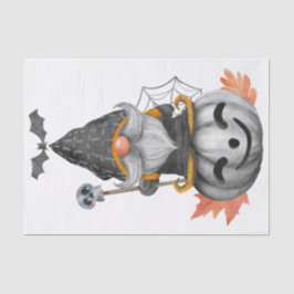 Halloween Watercolor Pumpkin Gnome Seidenpapier