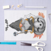 Halloween Watercolor Pumpkin Gnome Seidenpapier (Handwerk)