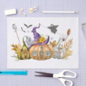 Halloween Watercolor Pumpkins Seidenpapier (Handwerk)