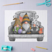 Halloween Watercolor Truck Gnomes Seidenpapier (Basteln)