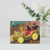 Halloween Watermelon Coach Postkarte (Stehend Vorderseite)