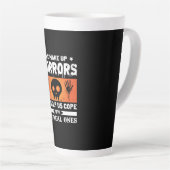 Halloween We Make Up Horrors Milchtasse (Rechte Ecke)