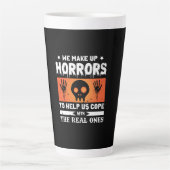 Halloween We Make Up Horrors Milchtasse (Vorderseite)