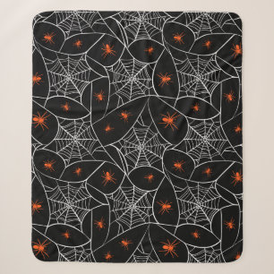 Halloween Web und Spinnen Hintergrund. Sherpadecke