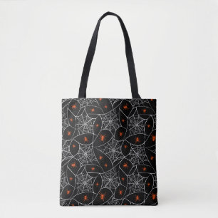 Halloween Web und Spinnen Hintergrund. Tasche