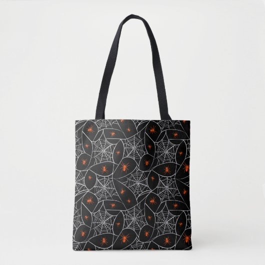 Halloween Web und Spinnen Hintergrund. Tasche (Vorderseite)