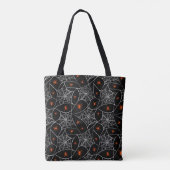 Halloween Web und Spinnen Hintergrund. Tasche (Rückseite)