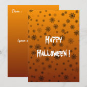 Halloween-Webflachkarte (Vorne/Hinten)