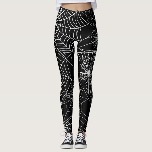 Halloween-Webmuster-Kostüm Leggings (Vorderseite)
