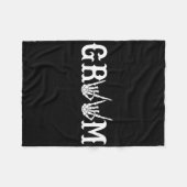 Halloween Wedding Bride Groom Skelett bis zum Tod Fleecedecke (Vorderseite (Horizontal))