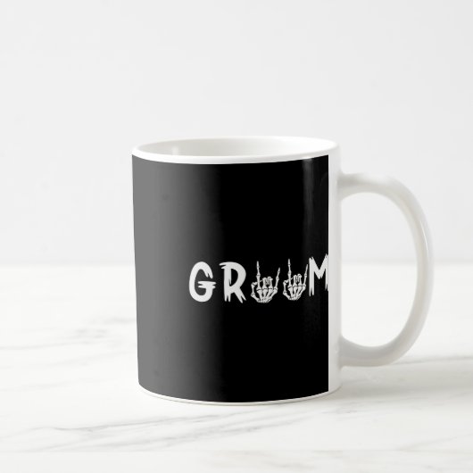 Halloween Wedding Bride Groom Skelett bis zum Tod Kaffeetasse (Rechts)
