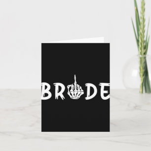 Halloween Wedding Bride Groom Skelett bis zum Tod Karte