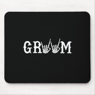 Halloween Wedding Bride Groom Skelett bis zum Tod Mousepad