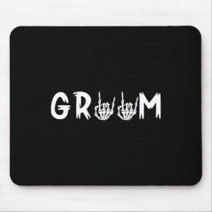 Halloween Wedding Bride Groom Skelett bis zum Tod Mousepad