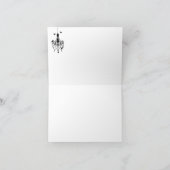 Halloween Wedding Danke, Bride von Frankenstein Dankeskarte (Innenseite)