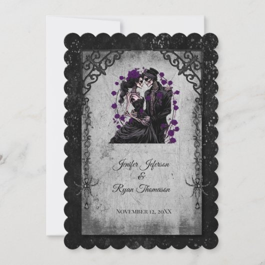 halloween wedding Invitation Einladung (Vorderseite)