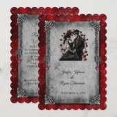 halloween wedding Invitation Einladung (Vorne/Hinten)