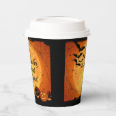 Halloween Wedding Personalize Names Hot Cold Pappbecher (Links)