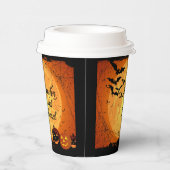 Halloween Wedding Personalize Names Hot Cold Pappbecher (Rechts)