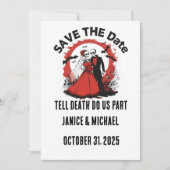 Halloween Wedding Save the Date (Vorderseite)