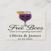Halloween Wedding Save the Date Einladung (Vorderseite)
