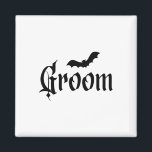 Halloween Wedding Spooky Groom Bride Couple Matchi Magnet<br><div class="desc">Halloween Hochzeitsleckerei Groom Brique Paare</div>