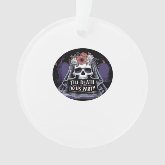 Halloween Wedding Spooky Wedding Halloween-Party T Ornament (Vorderseite)