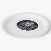 Halloween Wedding Spooky Wedding Halloween-Party T Pappteller (Schrägansicht)