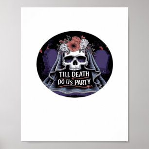 Halloween Wedding Spooky Wedding Halloween-Party T Poster