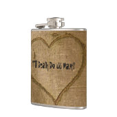 Halloween Wedding Vinyl Flask Flachmann (Links)