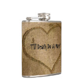 Halloween Wedding Vinyl Flask Flachmann (Rechts)