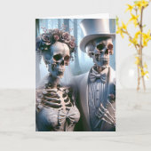 Halloween Wedple Karte (Gelbe Blume)