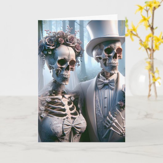 Halloween Wedple Karte (Gelbe Blume)