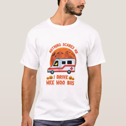 Halloween WEE WOO BUS T-Shirt (Vorderseite)