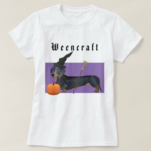 Halloween| Weencraft - Dackel Rotzunge T-Shirt (Design vorne)