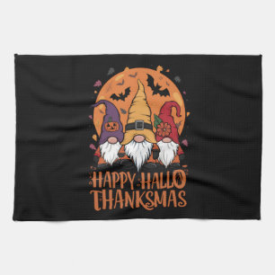 Halloween Weihnachtsgeschenk HalloDankeMas Gnomes Geschirrtuch