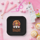 Halloween Weihnachtsgeschenk HalloDankeMas Gnomes Pappteller (Party)