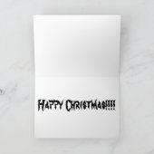 Halloween-Weihnachtsgrußkarte Ankündigung (Innenseite)