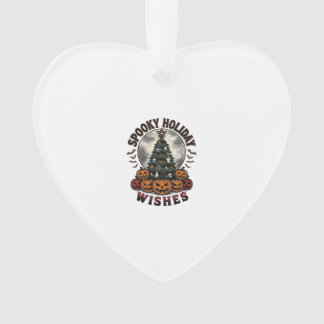 Halloween-Weihnachtshemd Vintage-Kürbisbaum_1 Ornament