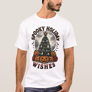 Halloween-Weihnachtshemd Vintage-Kürbisbaum_1 T-Shirt