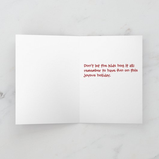 Halloween-Weihnachtskarte Feiertagskarte (Innenseite)