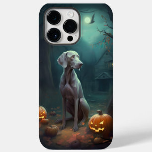 Halloween-Weimaraner mit Kürbissen Gruselig Case-Mate iPhone 14 Pro Max Hülle