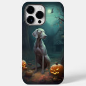 Halloween Weimaraner mit Pumpkins Beängstigend Case-Mate iPhone Hülle (Rückseite)