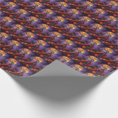 Halloween Weimaraner Vampire Pumpkins Beängstigend Geschenkpapier (Ecke)