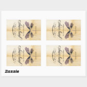 Halloween Weinfarben Rechteckiger Aufkleber (Blatt)