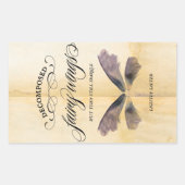 Halloween Weinfarben Rechteckiger Aufkleber (Vorderseite)