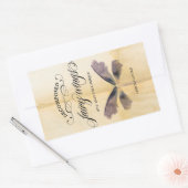 Halloween Weinfarben Rechteckiger Aufkleber (Umschlag)